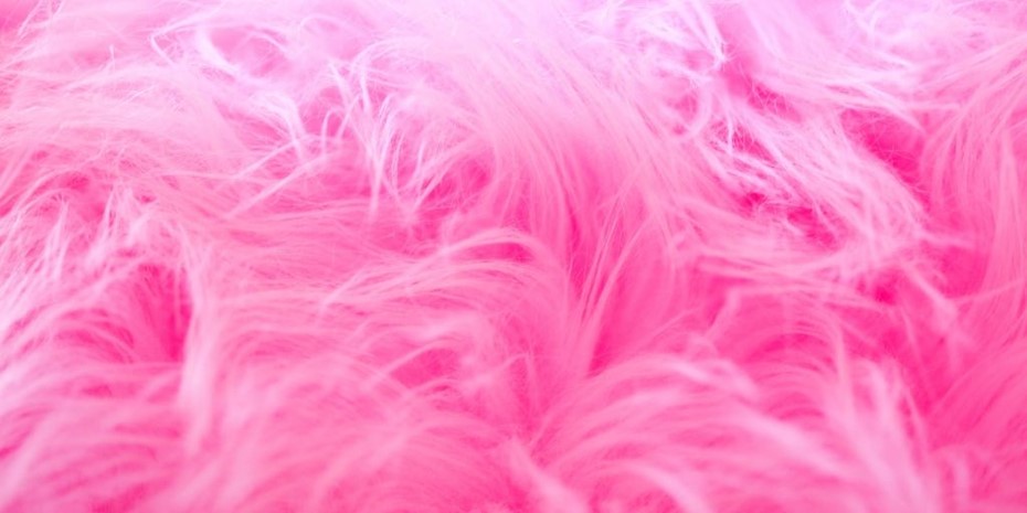 Close up of bright pink hair