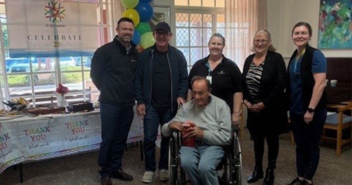 Brightwater's The Oaks Residential Aged Care site celebrates 25 year milestone with residents, staff, friends and family