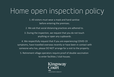 Kingsway Court COVID Inspection Policy