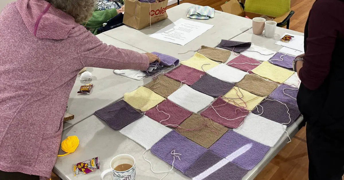 Redcliffe RAC Residents Knitting With Purpose