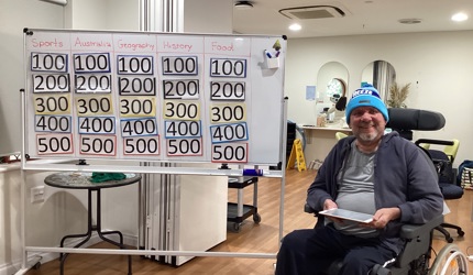 Redcliffe Resident Joe Hosts Jeopardy Game