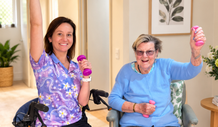 What does a Physiotherapist in aged care do?