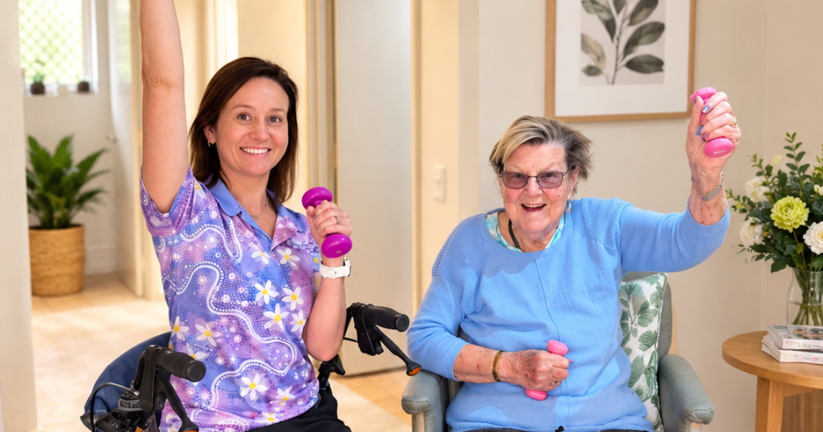 What does a Physiotherapist in aged care do?