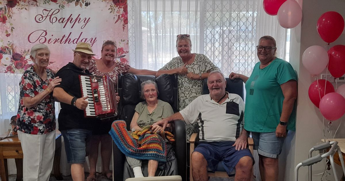Mr Accordion Man visits Madeley Residential Aged Care home thanks to Life's Possibilities | Brightwater