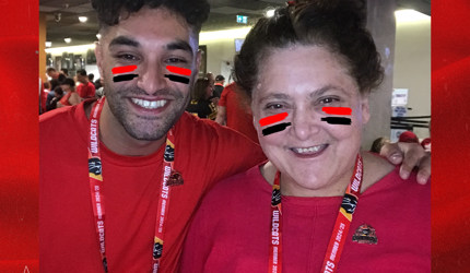 Brightwater SIL client Elisa attends Perth Wildcats Game_1