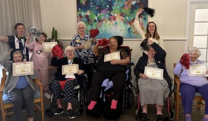 The Witty Women gather for Cognitive Simulation Therapy (CST) at The Oaks residential aged care home