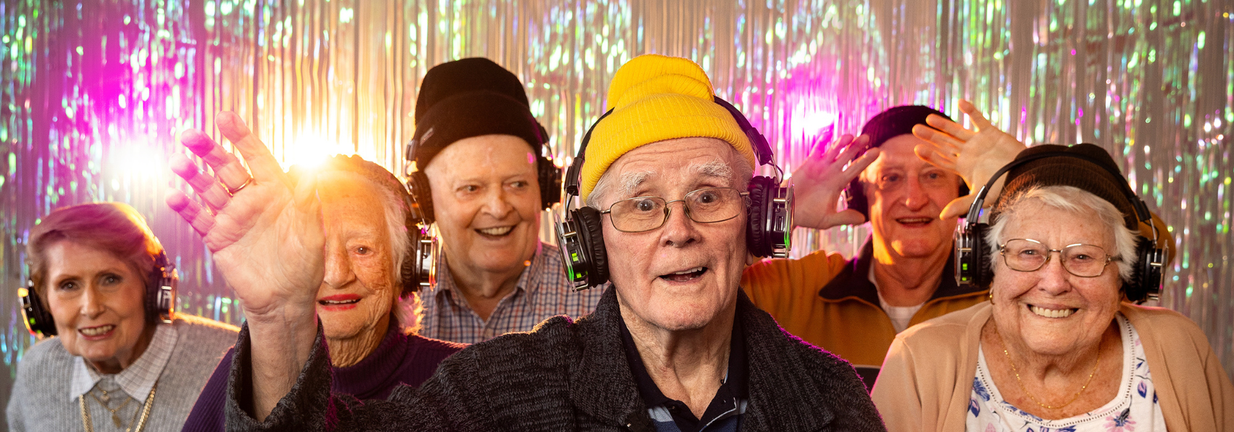 Residential Aged Care Home Silent Disco Header Banner