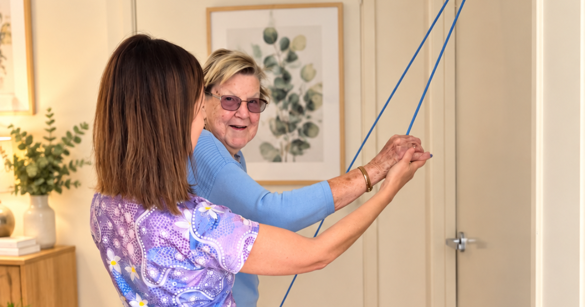 What does a Brightwater Physiotherapist in aged care do?