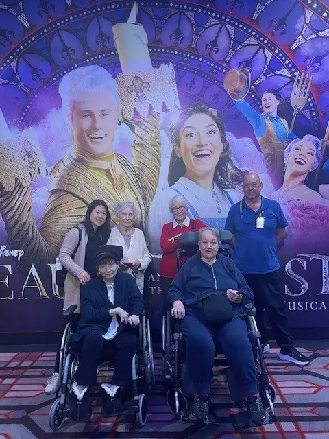 Residents outing to view Beauty and the Beast in Theatre July 2025